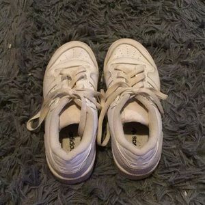 White adidas shoes gently used